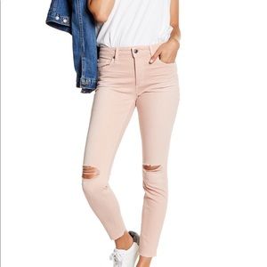 Blush colored joes jeans